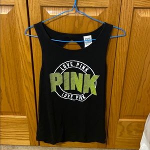 PINK open back tanktop